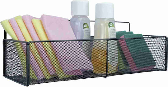 Uncle George An der Wand montiert Badezimmerregal Metallisch 40x15x14cm Schwarz