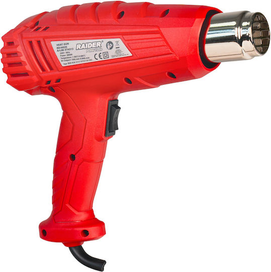 Raider Heat Gun 2000W with Maximum Temperature 600°C