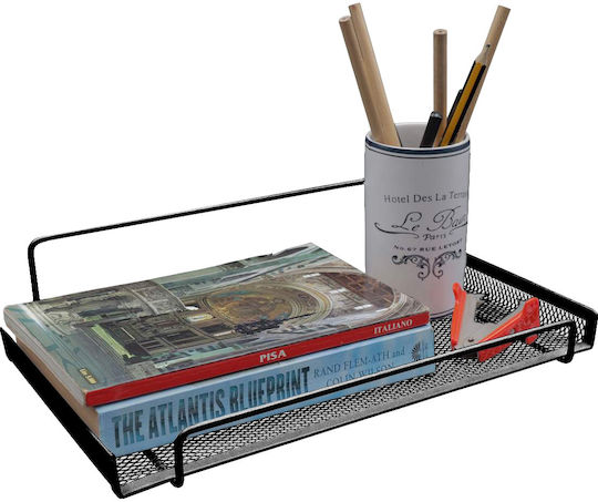 Uncle George An der Wand montiert Badezimmerregal Metallisch 30x19x7cm Schwarz