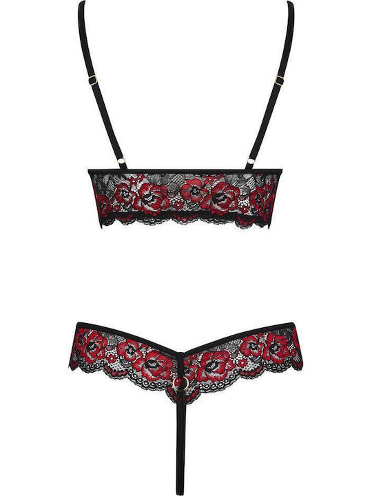 Sexy Bodysuit Mit Spitze Schwarz