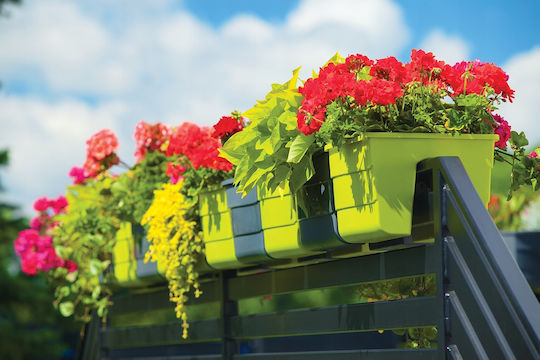 Wave 30cm Balcony Railing Pot Box