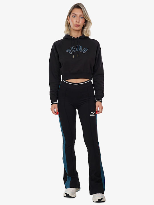 Classics Damen Sweatshirt Kapuzen Schwarz