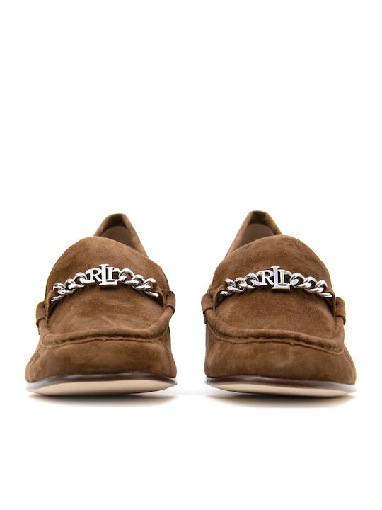 Δερμάτινα Γυναικεία Loafers σε Καφέ Χρώμα