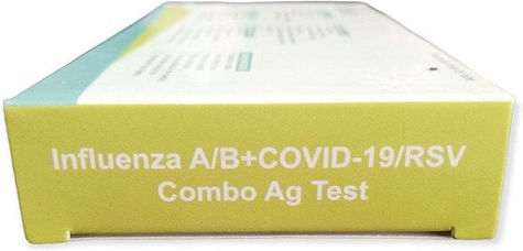 CorDX Influenza A/B & Covid-19/RSV Combo 1pcs Self-Diagnostic Test for Rapid Detection Antigens with Nasal Sample