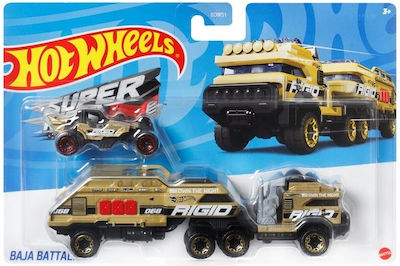 Mattel Super Rigs Loader Baja Battalion Gold