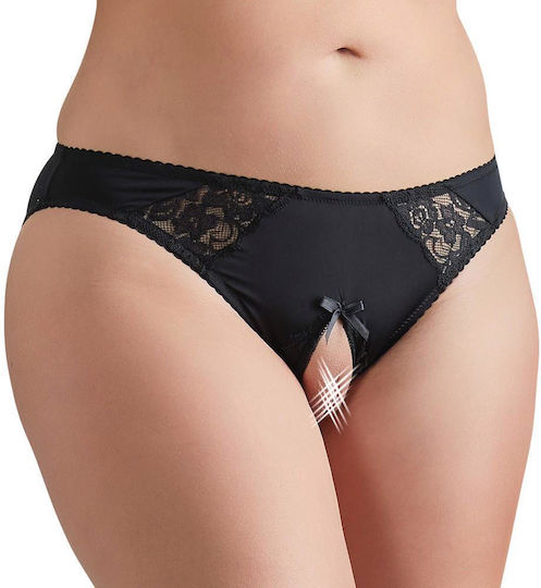 Women's Sexy String Car with Lace Black