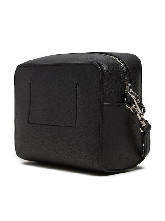 Minimal Monogram Camera Leder Damentasche Umhängetasche Schwarz