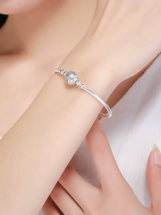 Silver me Bracelet made of Silver with Zircon