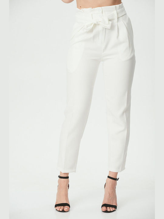 White Belt Trousers White S