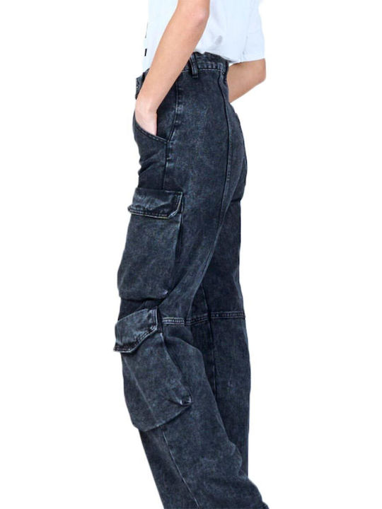 High Waist Women's Jean Trousers Black