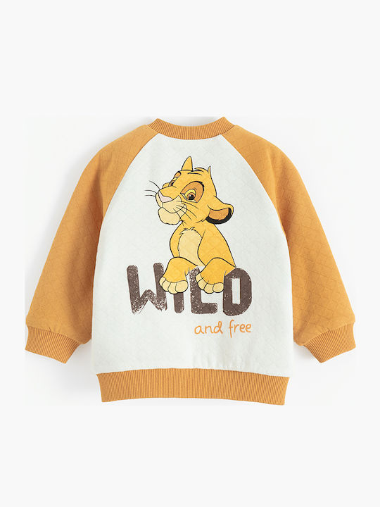 Παιδική Φούτερ Ζακέτα Κίτρινο Lion King Disney