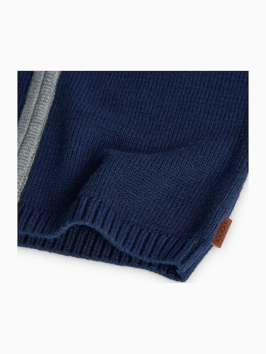 Kids Cardigan Cotton Blue