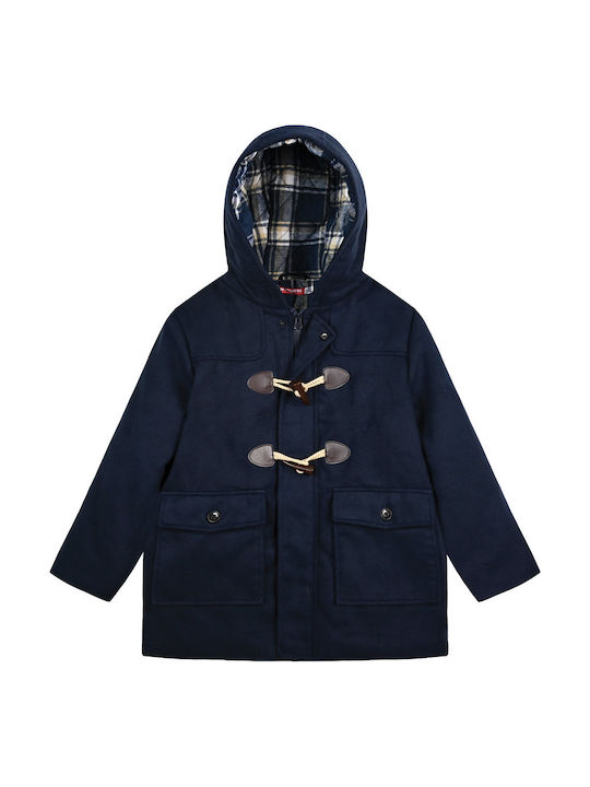 Kids Coat Montgomery Short Hooded Charcoal