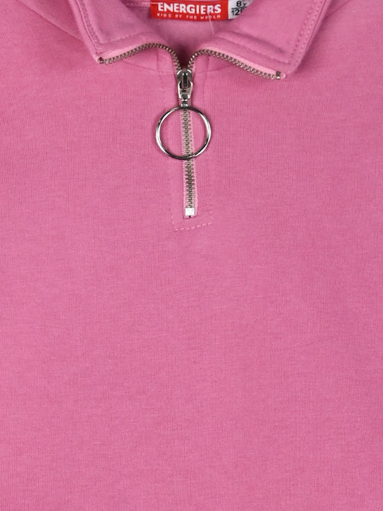 Kinderkleid Mädchenkleider Langärmelig Magenta