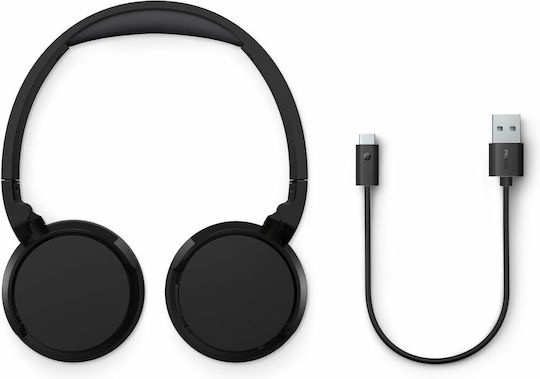 Philips Wireless / Wired On Ear Headphones with 25 hours of Operation and Quick Charge Black