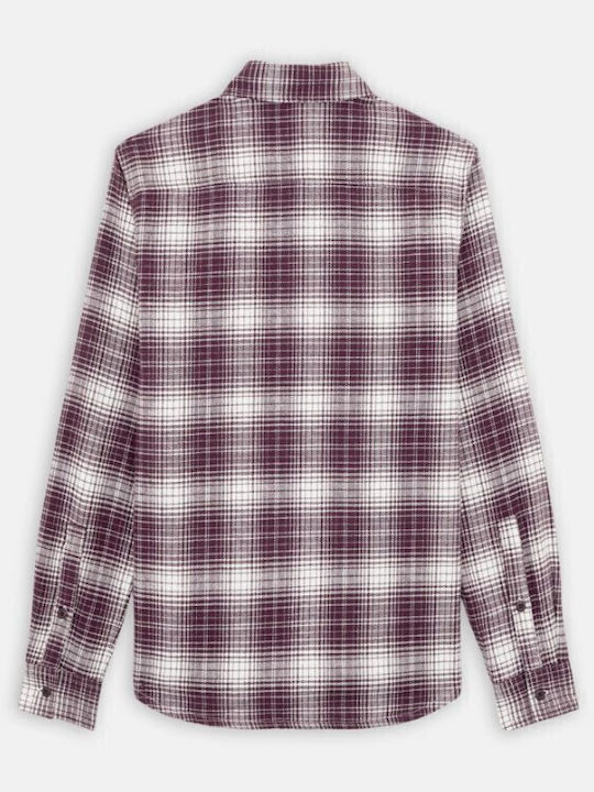 Avansville Μακρυμάνικo Βαμβακερό Πουκάμισο Plum Perfect