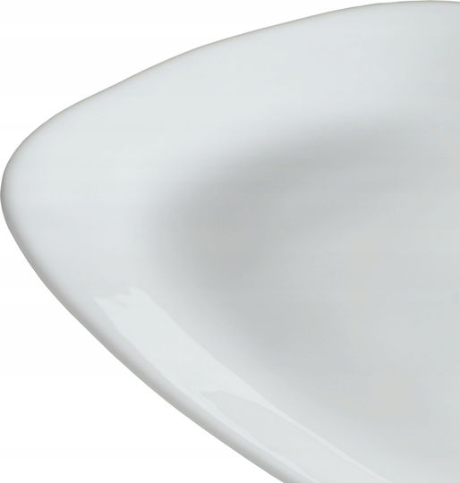 Kadax Servierplatte Oval Glas Weiß 22x16cm 1Stück