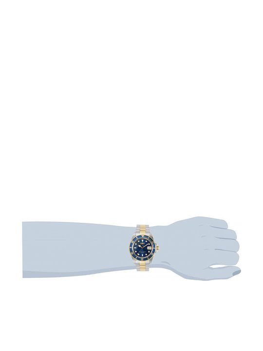 Invicta Ανδρικό Ρολόι 42mm Αυτόματο με Ασημί Μεταλλικό Μπρασελέ