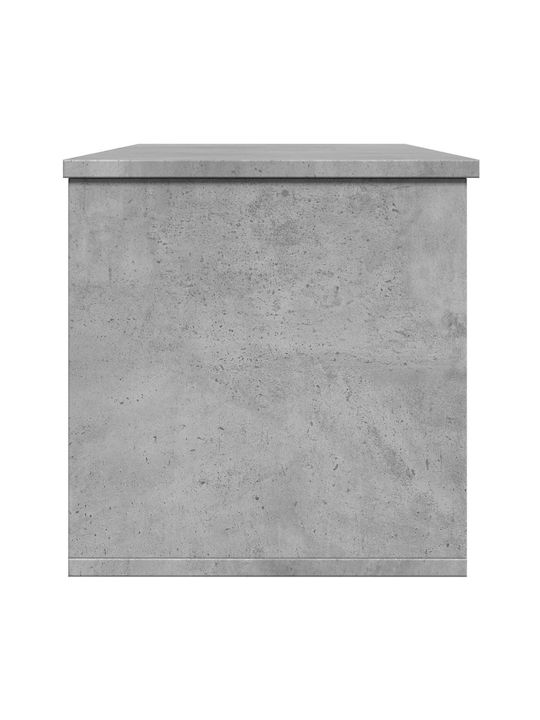 vidaXL Wooden Decorative Trunk Gray 102x35x35cm
