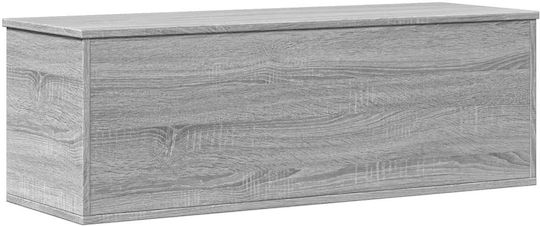 vidaXL Wooden Decorative Trunk Gray 102x35x35cm