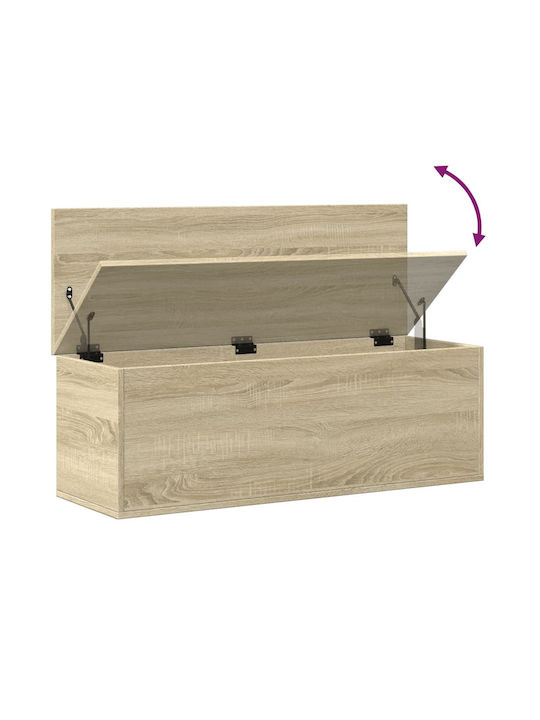 vidaXL Dekorative Truhe Hölzernes Braun 102x35x35cm