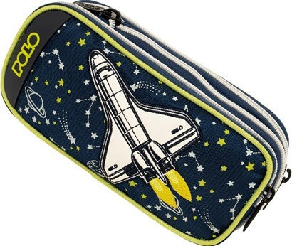 Polo Triple Box Pencil Case with 3 Compartments Expand Space