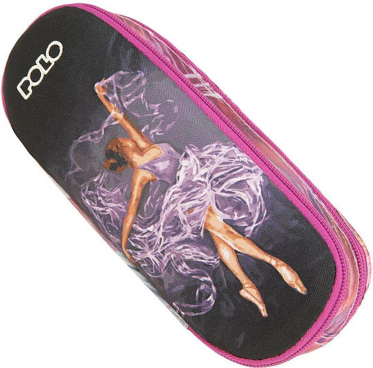 Polo Peak Pencil Case with 2 Compartments Purple