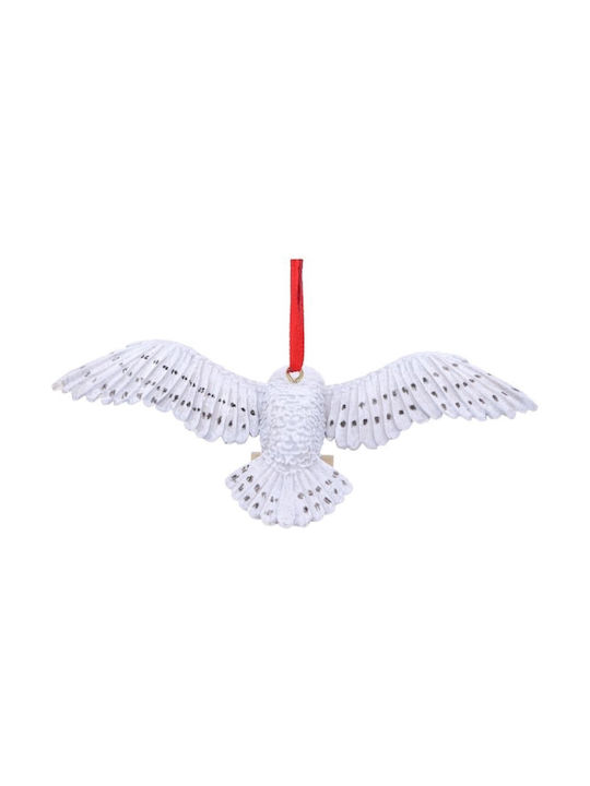Ornament suspendat Bufniță Plastic Albă 7x17buc