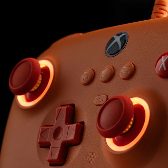 8Bitdo Ultimate C Wired Gamepad with Hall Effect Sticks for Xbox One Xbox Series PC Orange