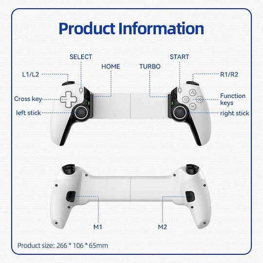 Techsuit BSP-D9 Ασύρματο Gamepad για Android / PC / PS3 / PS4 / Switch / iOS Μαύρο
