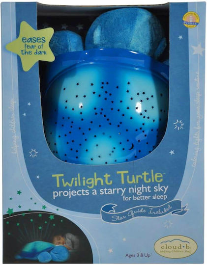 Cloud b Sleep Toy Twilight Turtle with White Noise and Light for 0++ Months Light Blu