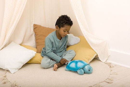 Cloud b Sleep Toy Twinkling Twilight Turtle made of Fabric with Light and Sounds for 0++ Months Aqua