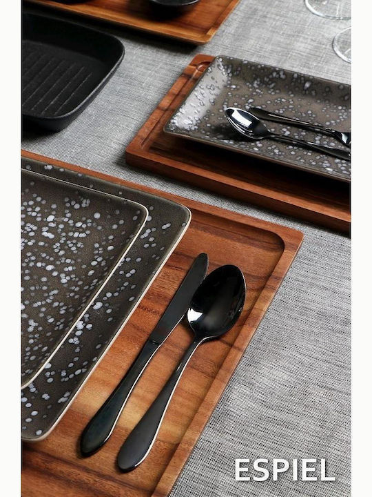 Espiel Prime Spoon Set Dinner Stainless Black 20cm CUB103K12 6pcs