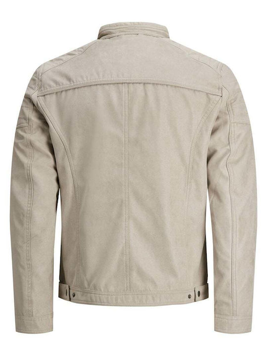 Men's Jackets Faux Leather String Suede