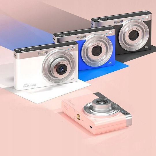 XREC C13 Compact Φωτογραφική Μηχανή Οπτικού Ζουμ 8x με Οθόνη 2.88" και Ανάλυση Video 640 x 480 pixels Λευκή