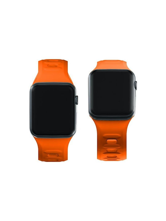 3MK Armband Silikon mit Pin Orange (Apple Watch 44/45/46mm/Ultra 49mm)