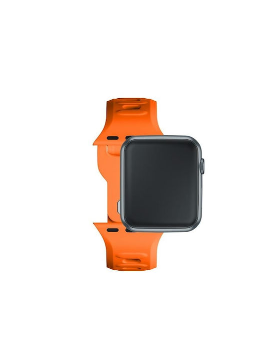 3MK Armband Silikon mit Pin Orange (Apple Watch 44/45/46mm/Ultra 49mm)