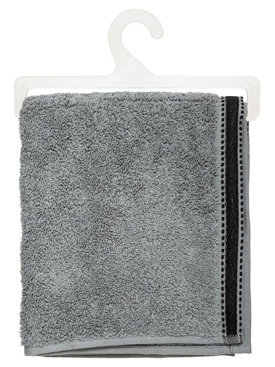 Atmosphera Πετσέτα Προσώπου Joia 50x90εκ. Slate Grey Βάρους 550gr/m²