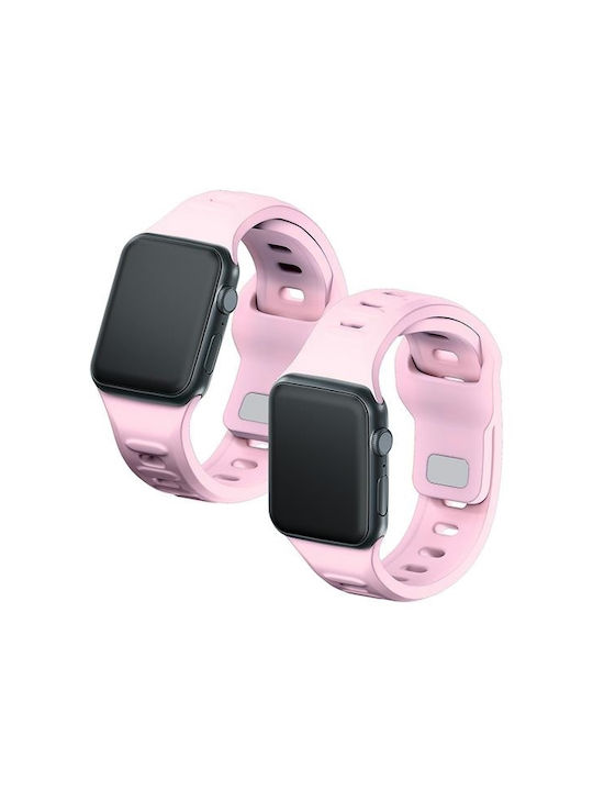 3MK Λουράκι Σιλικόνης με Pin Ροζ (Apple Watch 42/44/45/49 mm, 3MK)