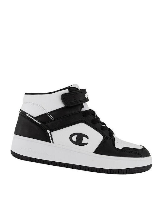 Παιδικά Sneakers High με Σκρατς White / Black