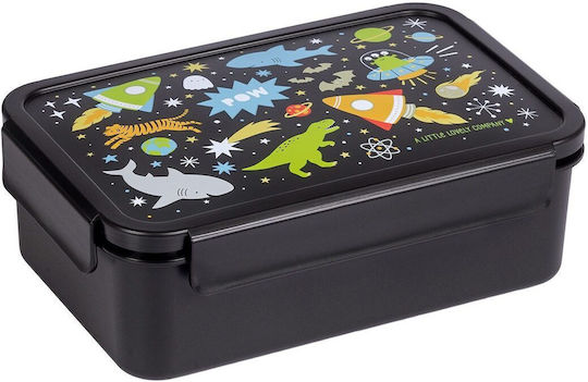 A Little Lovely Company Plastic Kids' Food Container Black
