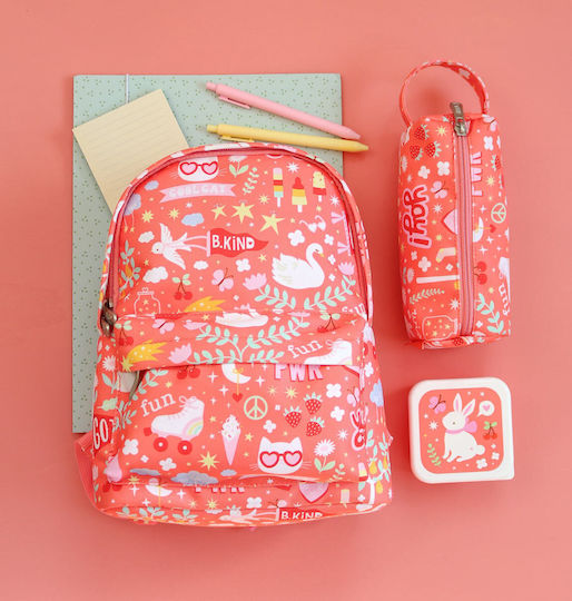 A Little Lovely Company Plastik Kinder Lunchset Rosa