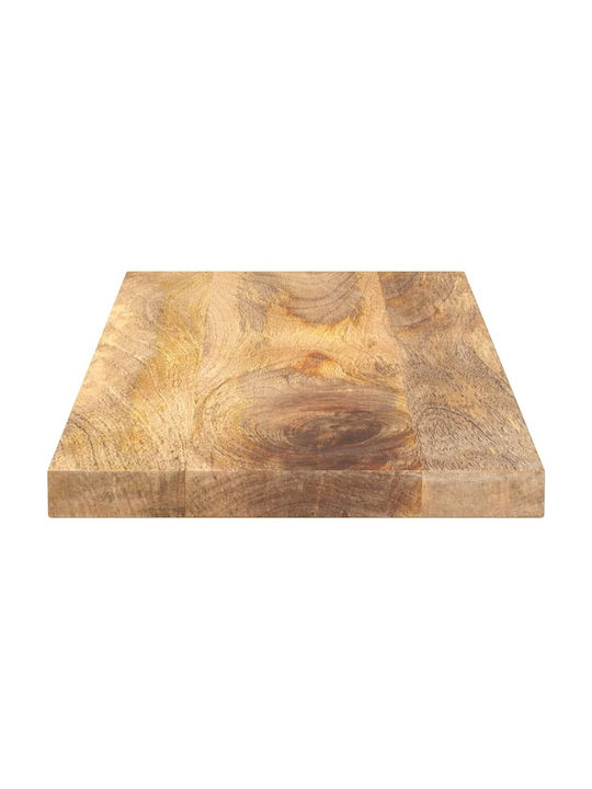 vidaXL Правоъгълена Повърхност на масата Масивно дърво Mango - Brown 80x20x2.5см 371424 1бр