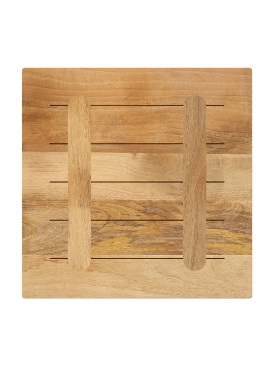 vidaXL Square Table Surface made of Solid Wood Mango - Brown 40x40x2.5cm 371303 1pcs
