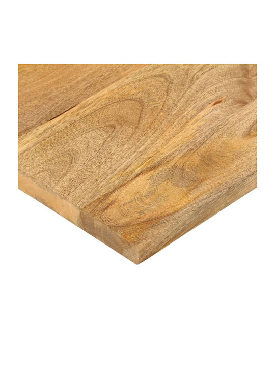 vidaXL Правоъгълена Повърхност на масата Масивно дърво Mango - Brown 80x20x2.5см 371424 1бр