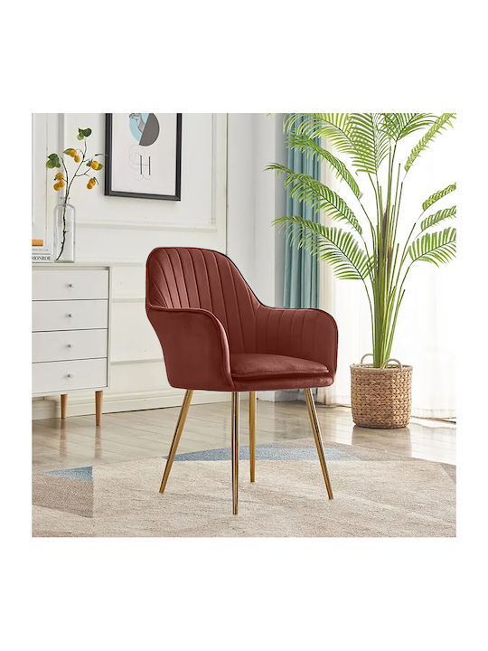 Glenda Dining Room Velvet Chair Rotten Apple 59x56x86cm 2pcs