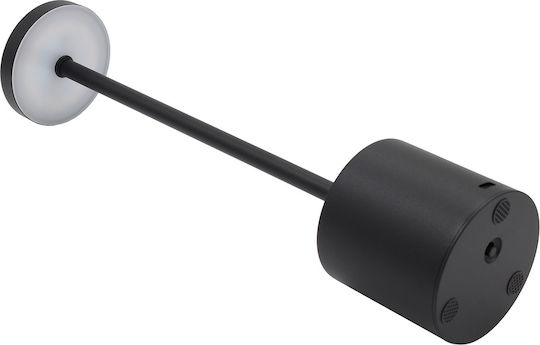 Keskor Metall Tischlampe LED mit Schwarz Schirm und Basis