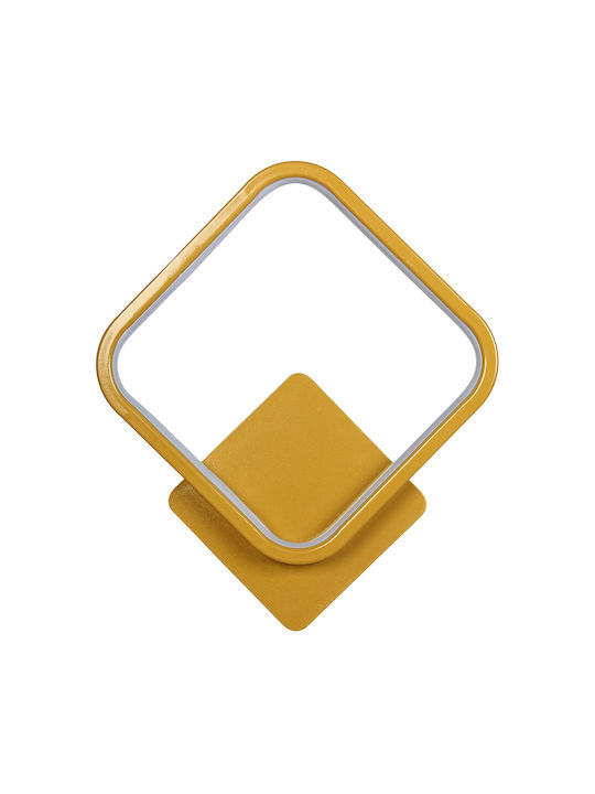 Keskor Lamp Wall with Integrated LED Gold 25x25x6cm