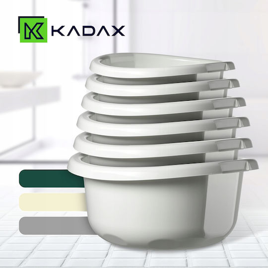Kadax Λεκάνη Στρογγυλή Χωρητικότητας 15lt Γκρι