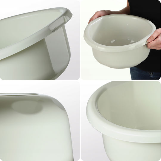 Kadax Lavoar Rotund Capacitate 5lt Alb